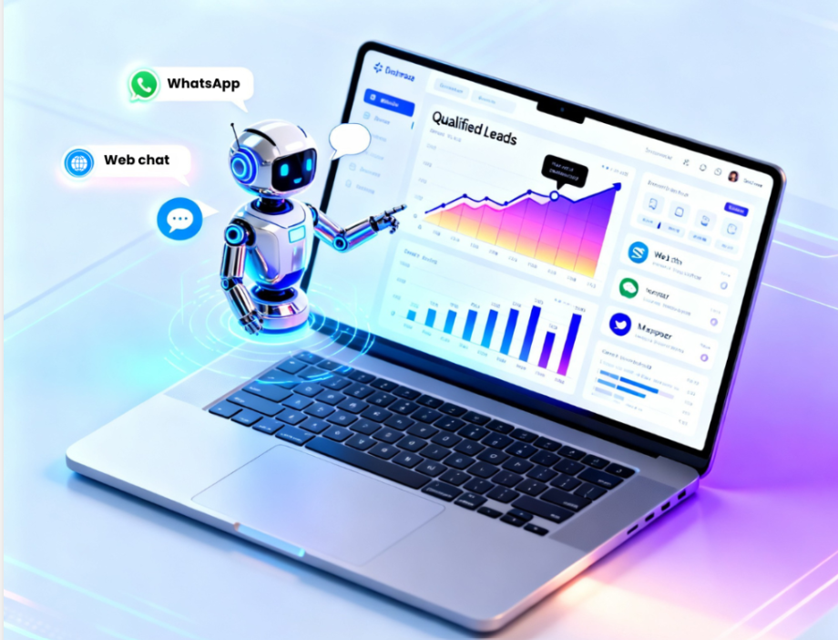 Automated WhatsApp and web chat customer engagement dashboard